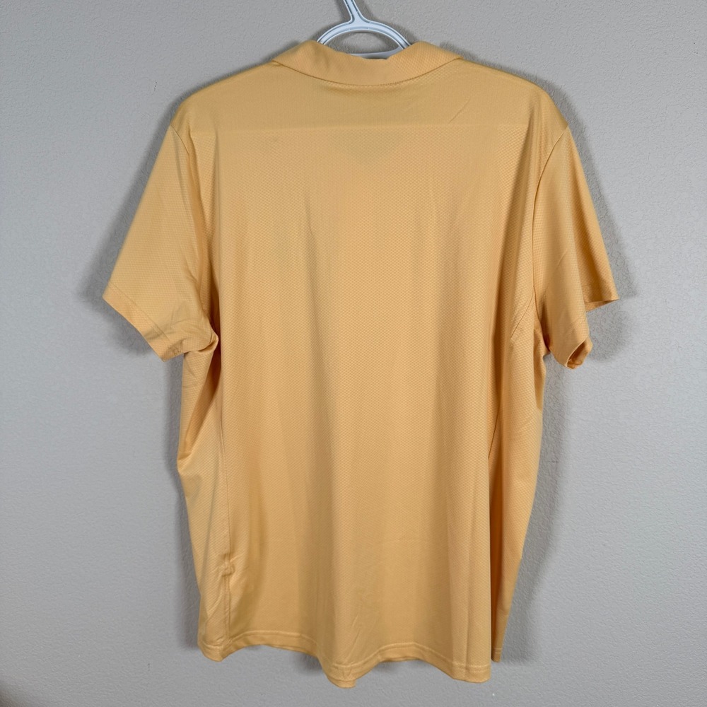 Cutter & Buck DryTec Navy Polo‎ Shirt Women 2XL Yellow Gold Short Sleeve NEW - Picture 3 of 6